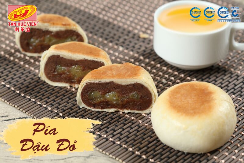 Bánh pía chay đậu đỏ Tân Huê Viên