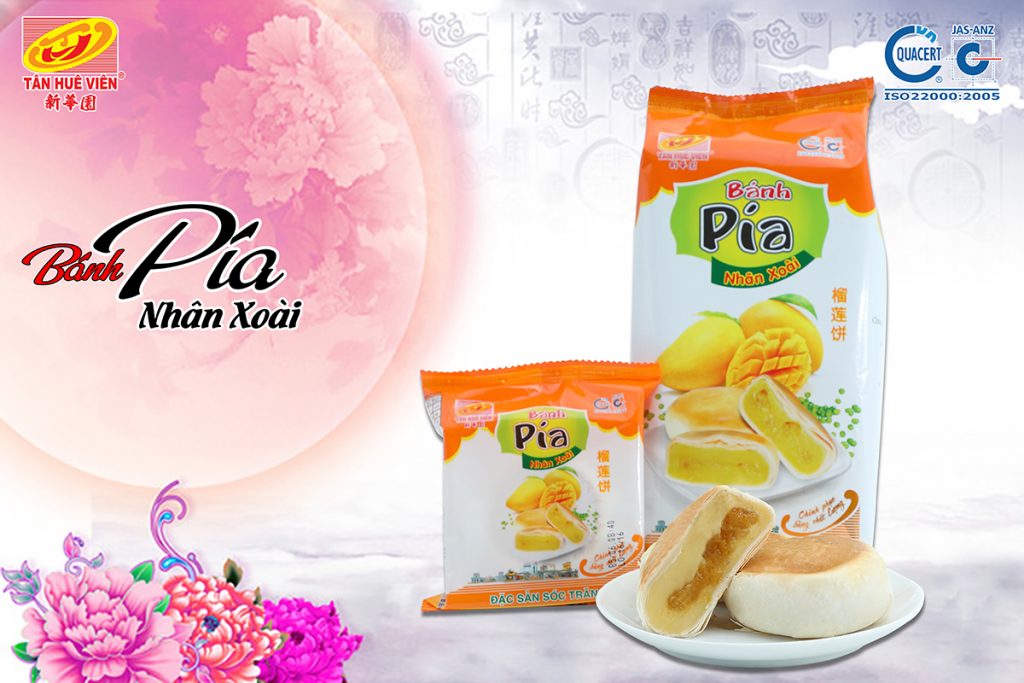 bánh pía chay xoài Tân Huê Viên